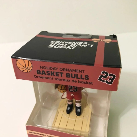 Souvenirs That Dont  Suck Basket Bulls Christmas Ornament Basketball Chicago - Picture 5 of 16
